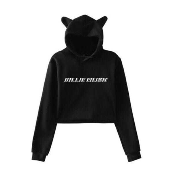 billie eilish cropped hoodie