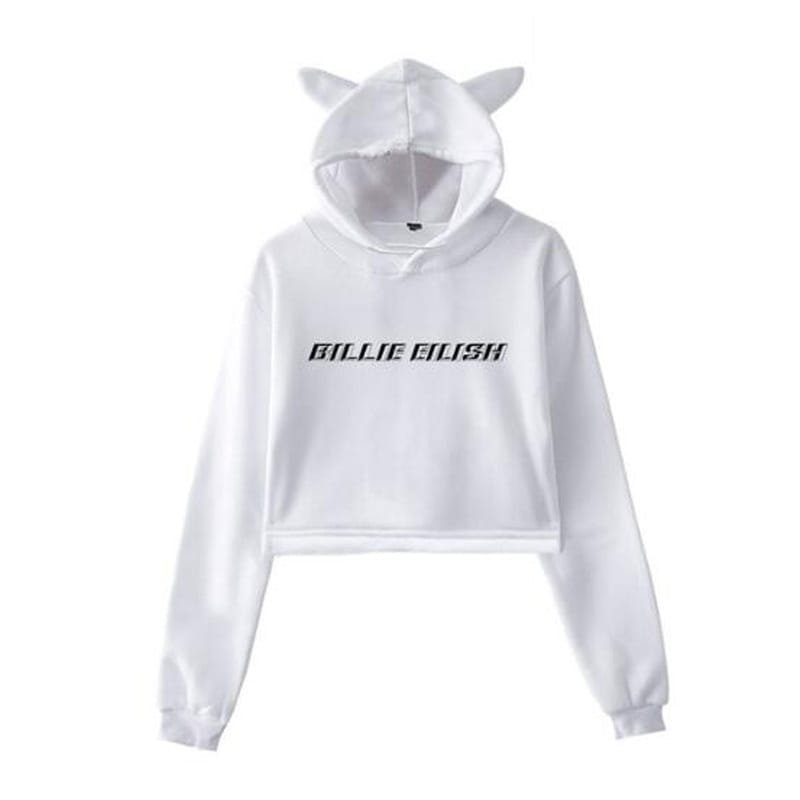billie eilish cropped hoodie