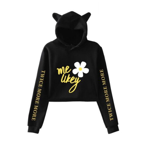 Twice More & More Cropped Hoodie #1