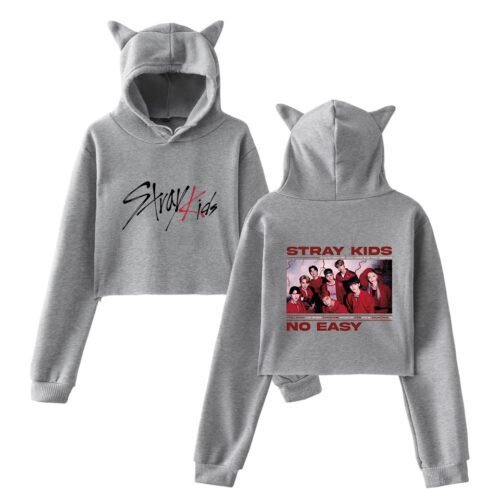Stray Kids No Easy Cropped Hoodie #2