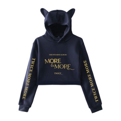 Twice More & More Cropped Hoodie #2