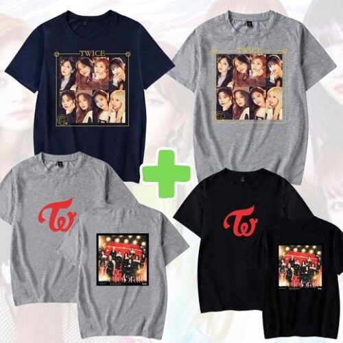 Twice Summer Pack: T-Shirt + T-Shirt + FREE Socks & Keychain
