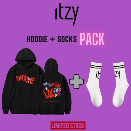 Itzy Pack: Crazy In Love Hoodie #3 + Itzy Socks