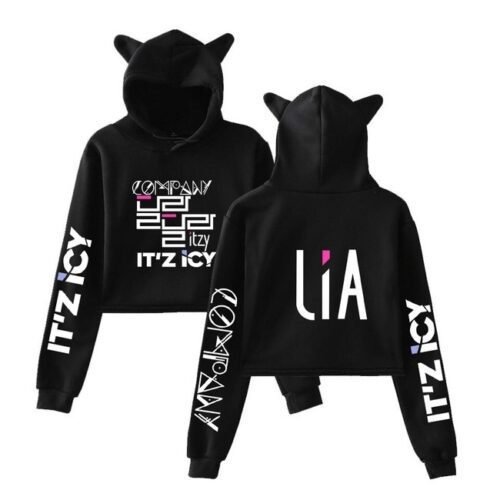 Itzy Lia Cropped Hoodie #1