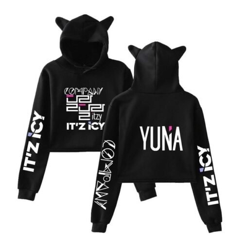 Itzy Yuna Cropped Hoodie #1