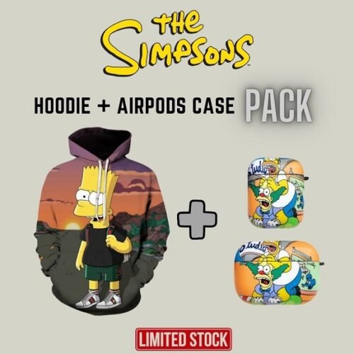 The Simpsons Xmas Pack: Hoodie + Airpods Case