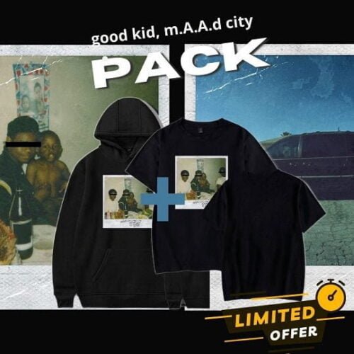 Good kid m.A.A.d City Hoodie + T-Shirt + Socks