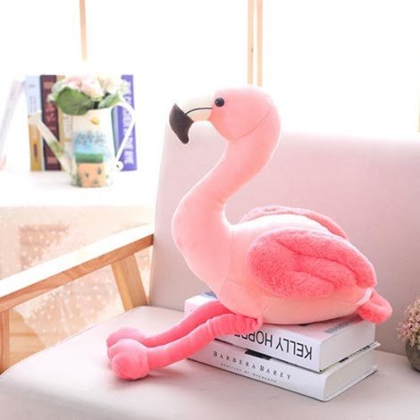 Plush Flamingo Pillow #1 (P9)
