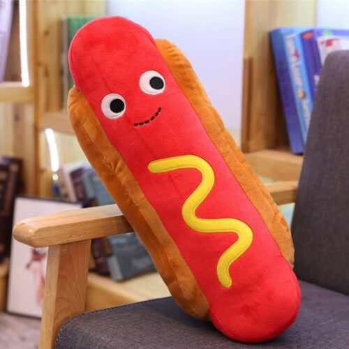 Plush Hot Dog Pillow #1 (P34)