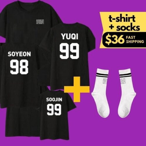 Gidle T-Shirt (G)I-DLE #5 + Socks