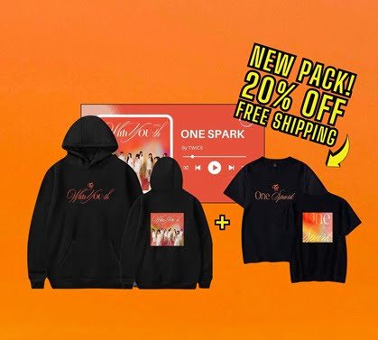Twice With YOU-th Hoodie + One Spark T-Shirt PACK