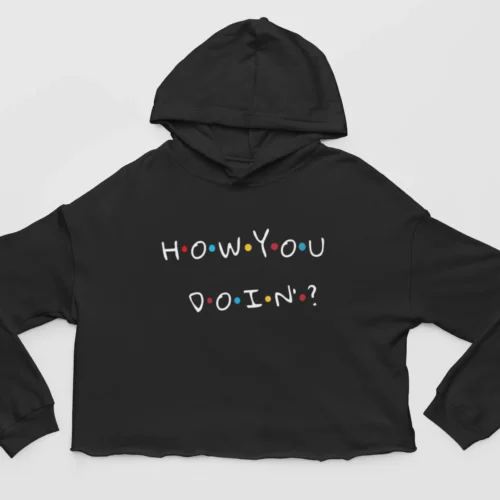 Tv Friends Cropped Hoodie #25 How you doin by Joey