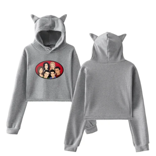 TV Friends Cropped Hoodie #A1