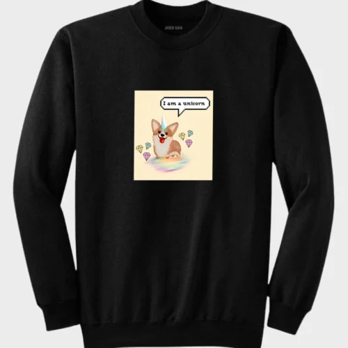 Unicorn Sweatshirt #8 Corgi