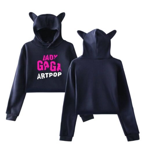 Lady Gaga Cropped Hoodie #1