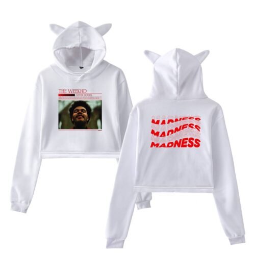 The Weeknd Cropped Hoodie #4