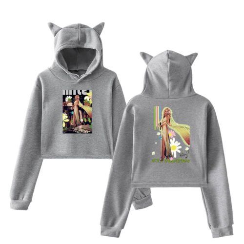 Miley Cyrus Cropped Hoodie #8