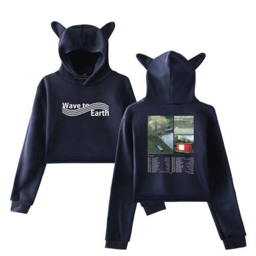 Wave to Earth Cropped Hoodie #2