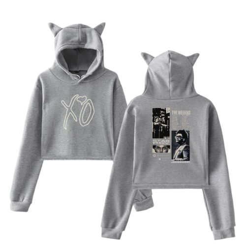 The Weeknd Cropped Hoodie #5